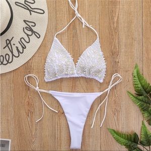 💕Pearl White Bikini Set💕👙